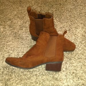 A New Day Brown Suede Boots Size 11